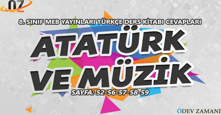 8. Sınıf Türkçe Ders Kitabı Sayfa 52-56-57-58-59 Cevapları Meb Yayınları