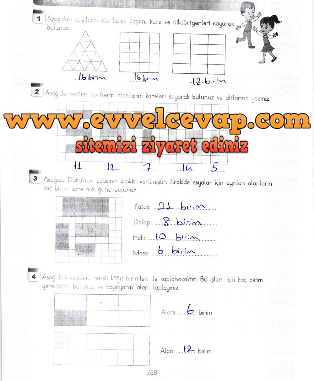 3. Sınıf Meb Yayınları Matematik Ders Kitabı Sayfa 268 Cevapları