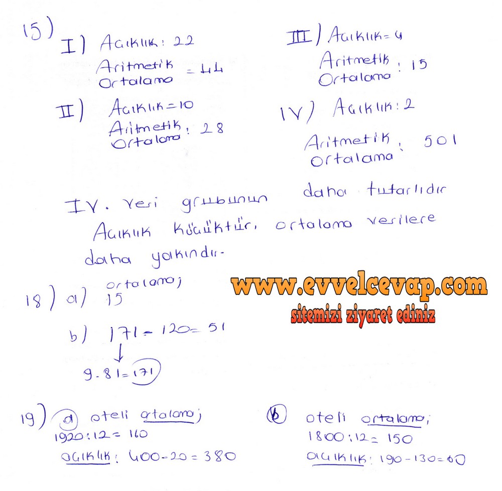 6. Sınıf Berkay Yayıncılık Matematik Ders Kitabı Sayfa 231 Cevapları