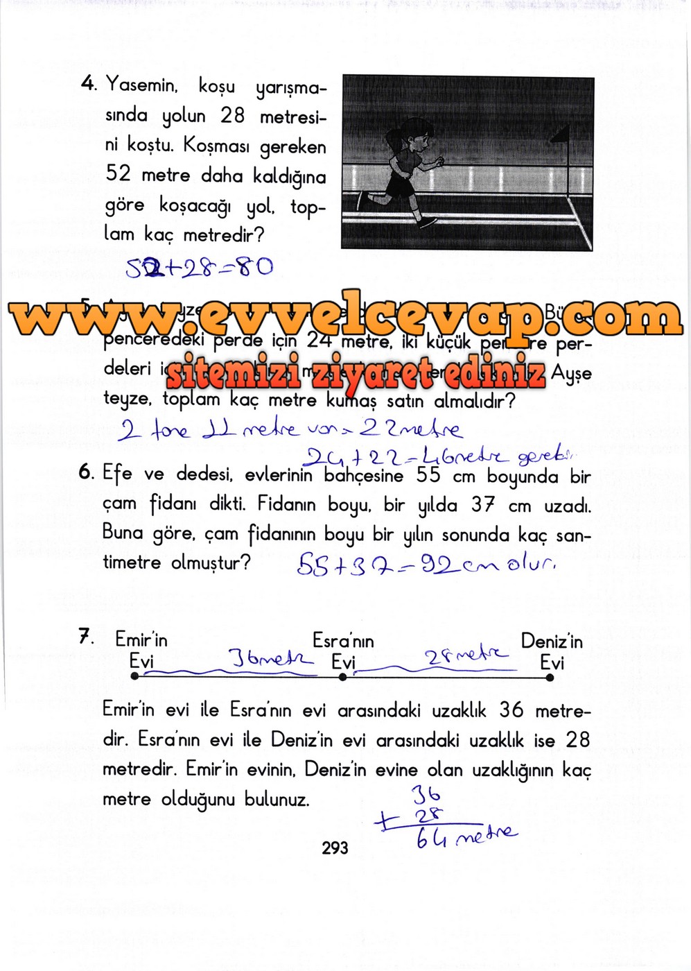 2. Sınıf Başak Yayınları Matematik Ders Kitabı Sayfa 293 Cevabı