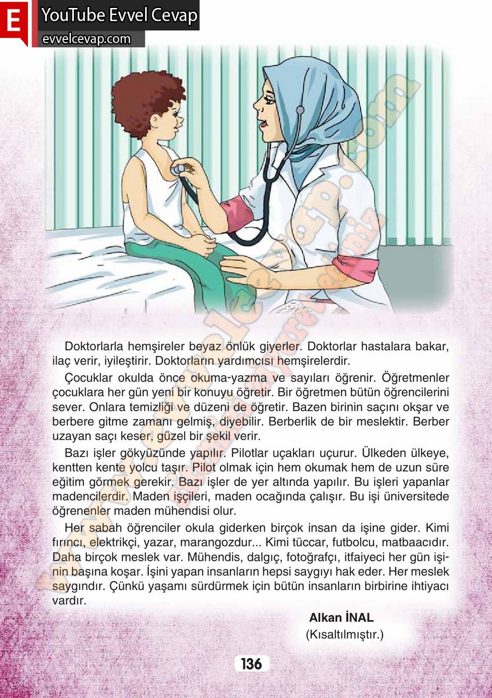 3. Sınıf Sonuç Yayınları Türkçe Ders Kitabı Cevapları Sayfa 136