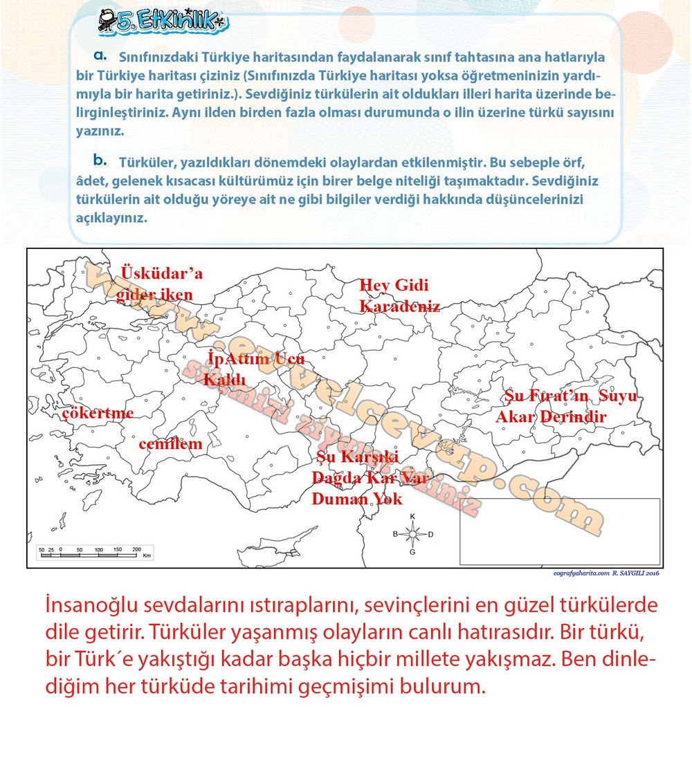 4. sınıf Koza Yayınları Türkçe Ders Kitabı Cevapları Sayfa 128