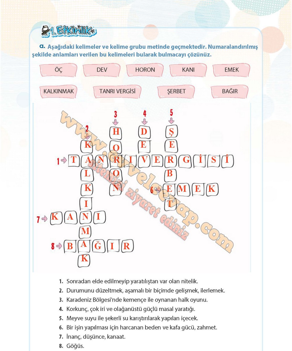 4. sınıf Koza Yayınları Türkçe Ders Kitabı Cevapları Sayfa 143