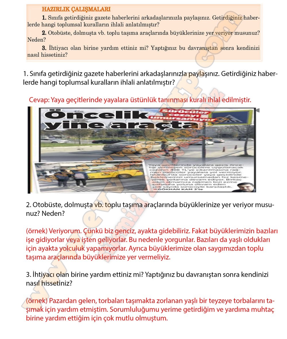 5. sınıf Anıttepe Yayıncılık Türkçe Ders Kitabı Cevapları Sayfa 155