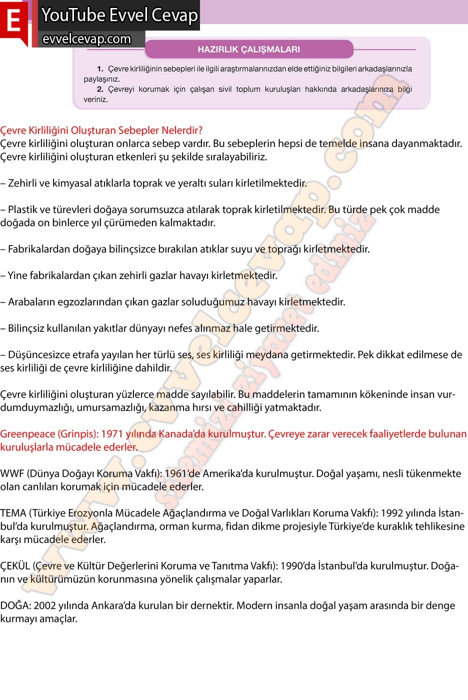 7. Sınıf Özgün Yayınları Türkçe Ders Kitabı Cevapları Sayfa 132