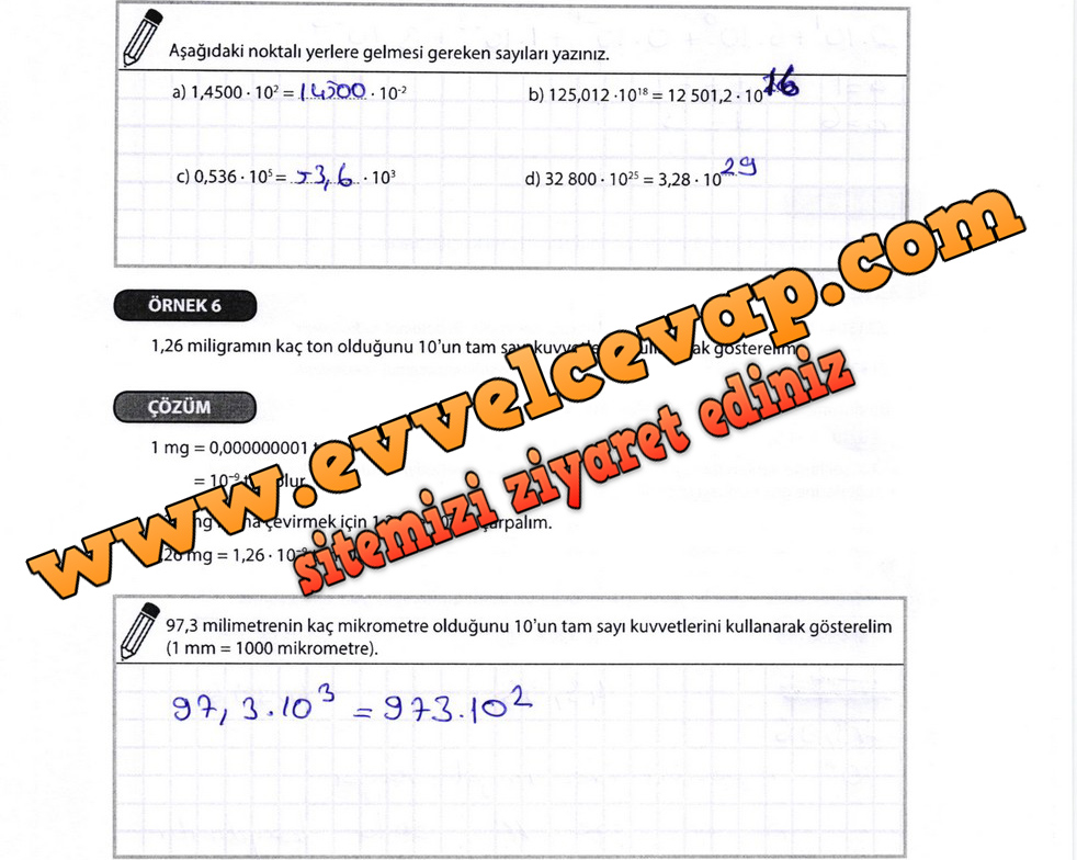 8. Sınıf Matematik Meb Yayınları Ders Kitabı Sayfa 46 Cevapları