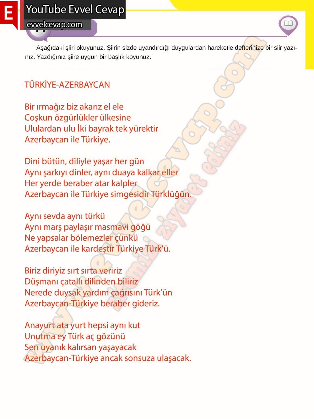 8. sınıf Meb Yayınları Türkçe Ders Kitabı Cevapları Sayfa 121