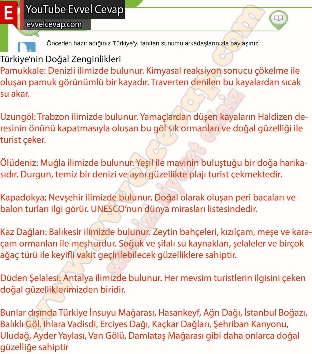 8. sınıf Meb Yayınları Türkçe Ders Kitabı Cevapları Sayfa 160