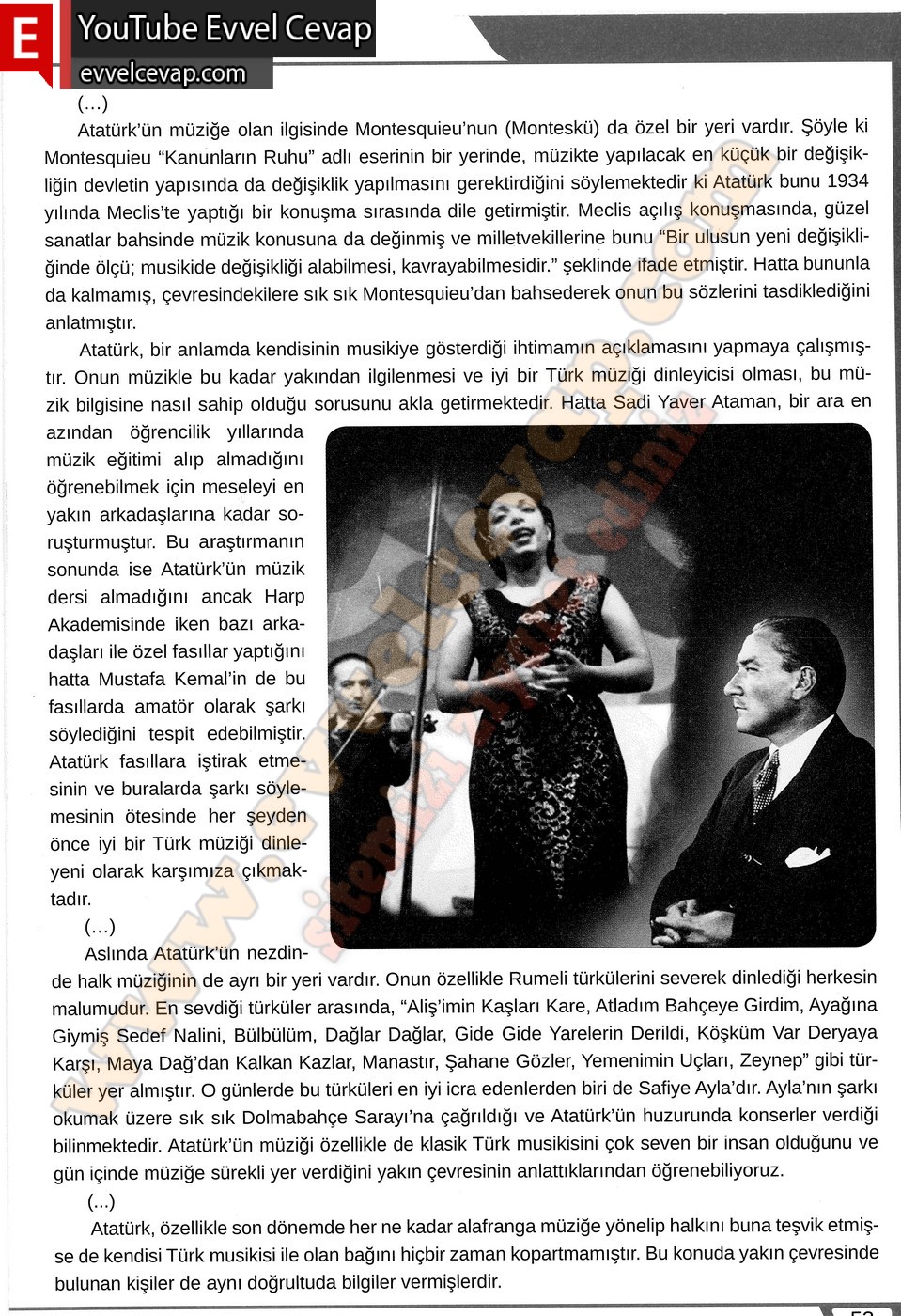 8. sınıf Meb Yayınları Türkçe Ders Kitabı Cevapları Sayfa 53