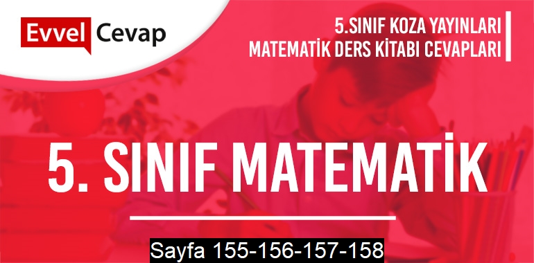 5 sınıf matematik ders kitabı sayfa 155 156